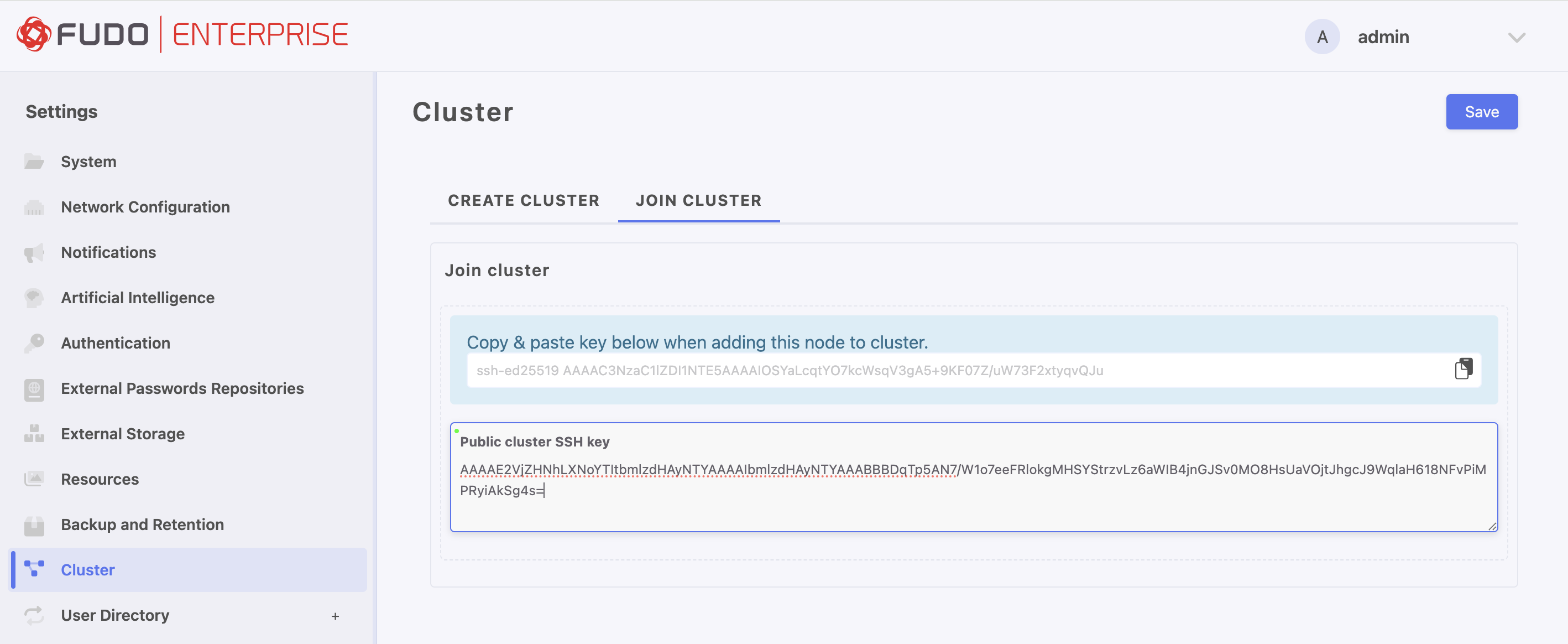 Adding Cluster Nodes — Fudo Enterprise 6.0 - System Documentation